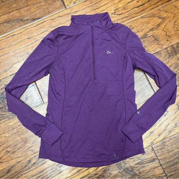 Paradox Tops - Paradox merino wool Purple Fitted‎ Long Sleeve Sweatshirt